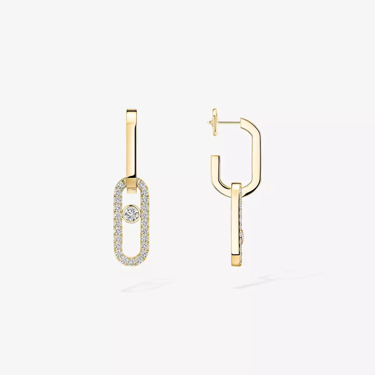 [Shinejoy]Move Link Diamond Earrings