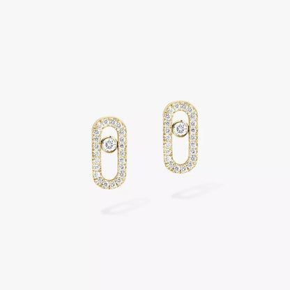 [Shinejoy]Move Uno Diamond Earrings