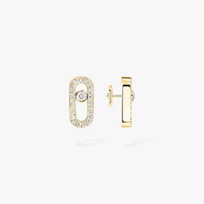 [Shinejoy]Move Uno Diamond Earrings