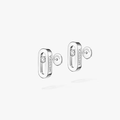 [Shinejoy]Move Uno Diamond Stud Earrings