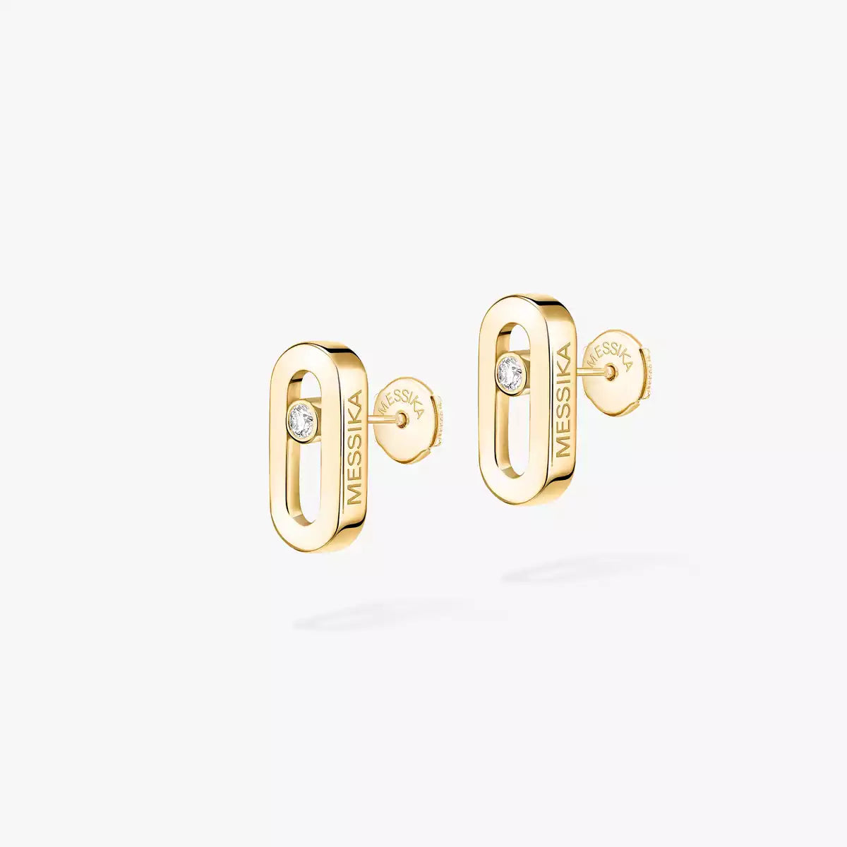 [Shinejoy]Move Uno Diamond Stud Earrings