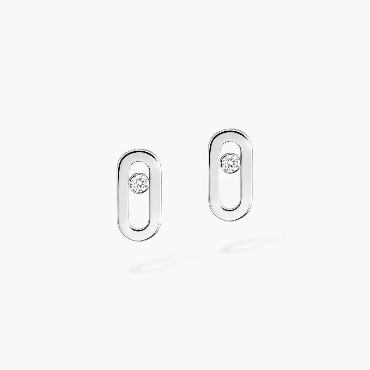[Shinejoy]Move Uno Diamond Stud Earrings