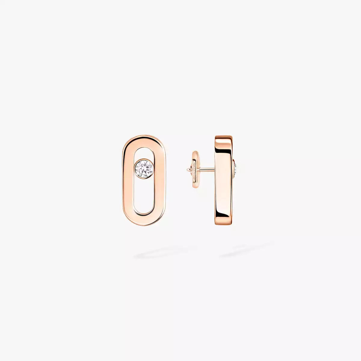 [Shinejoy]Move Uno Diamond Stud Earrings