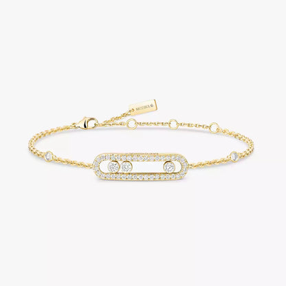 [Shinejoy]Pavé Baby Move Diamond Bracelet