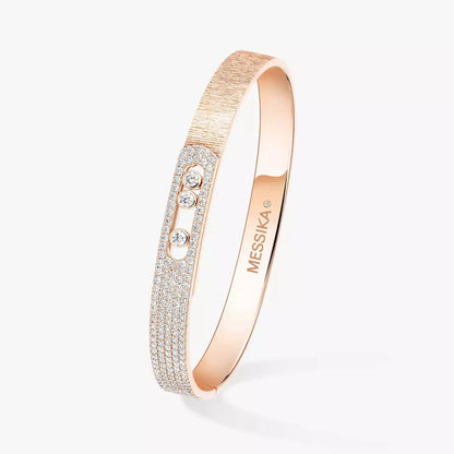 [Shinejoy]Move Noa Ciselé half pavé bangle