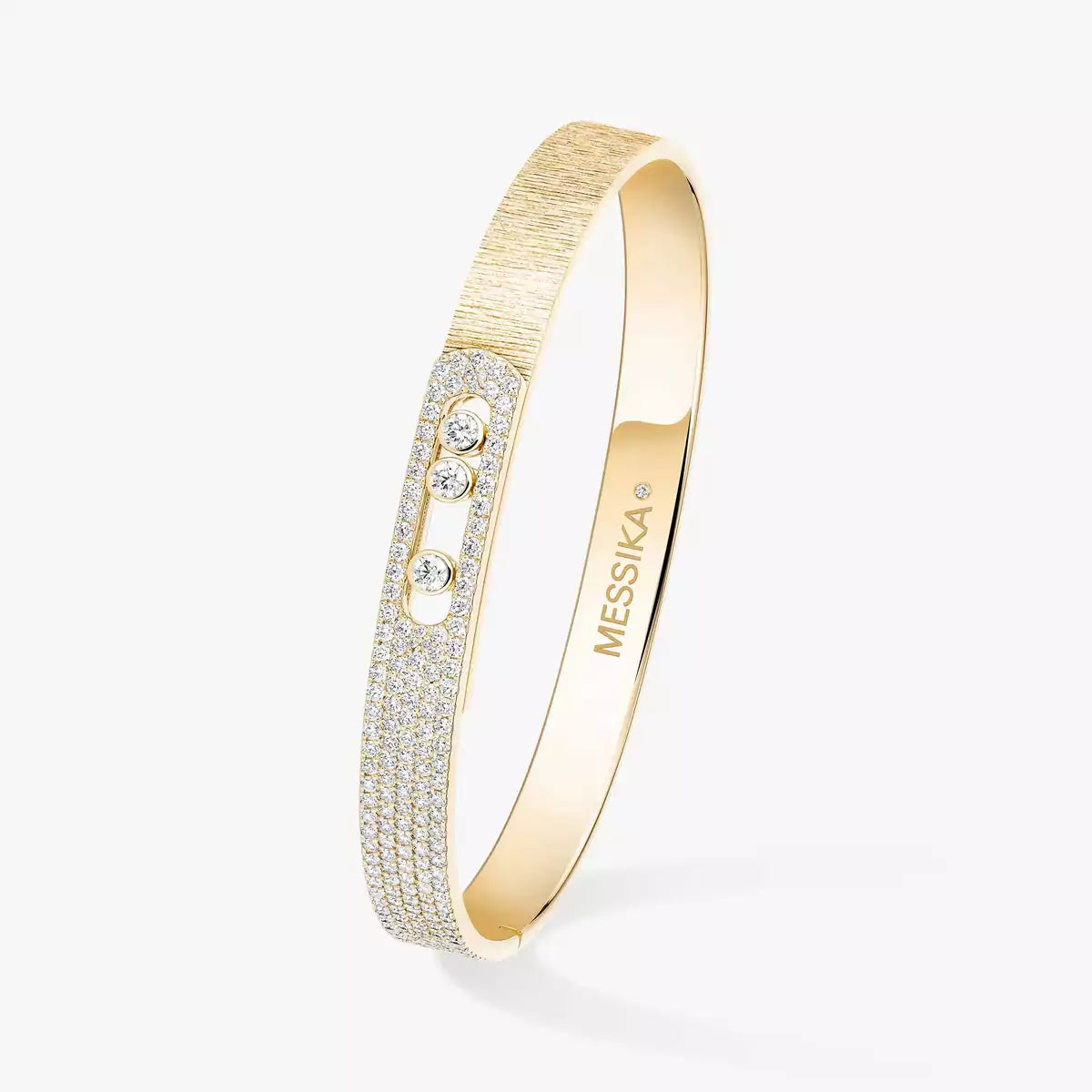 [Shinejoy]Move Noa Ciselé half pavé bangle