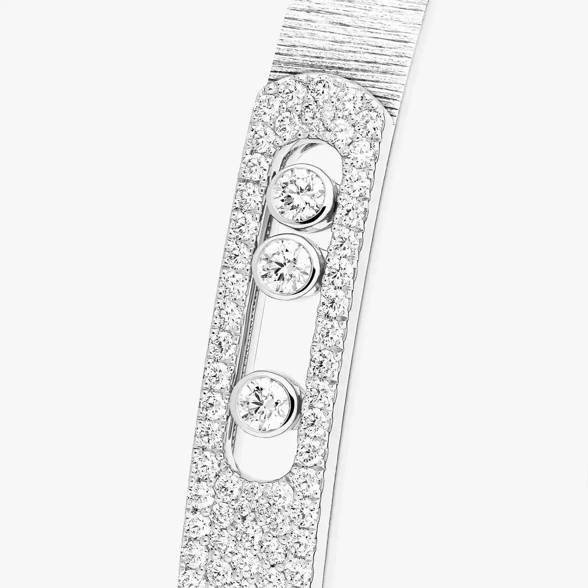 [Shinejoy]Move Noa Ciselé half pavé bangle