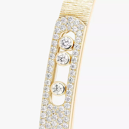 [Shinejoy]Move Noa Ciselé half pavé bangle