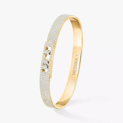 [Shinejoy]Move Noa Full Pavé Diamond Bangle Bracelet