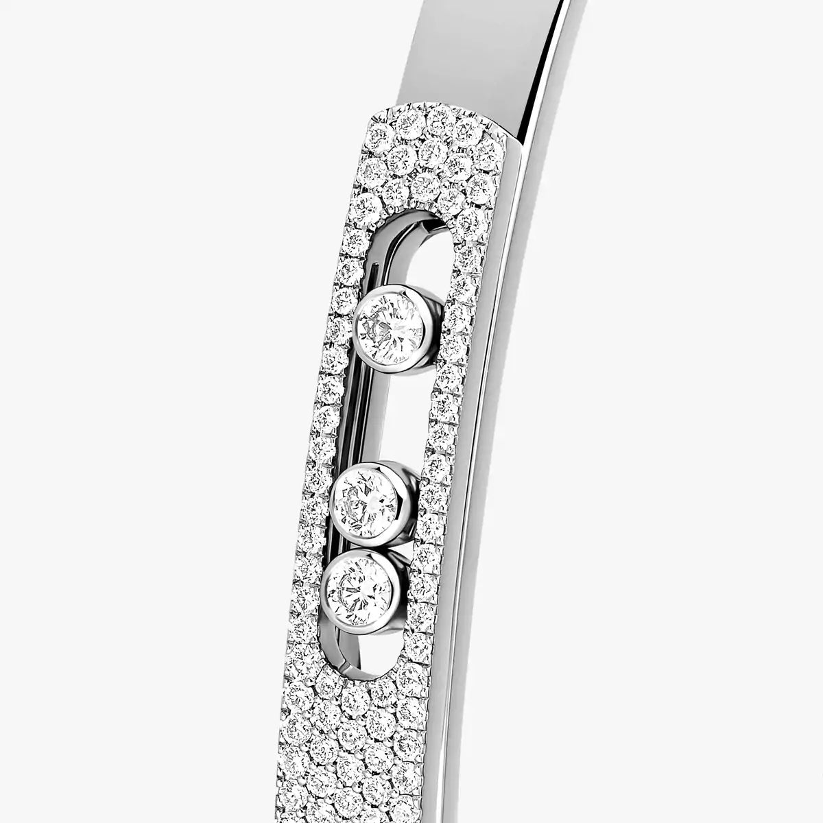 [Shinejoy]Move Noa Rose Gold Pavé Diamond Bangle Bracelet