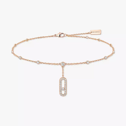 [Shinejoy] Move Uno pavé ankle bracelet
