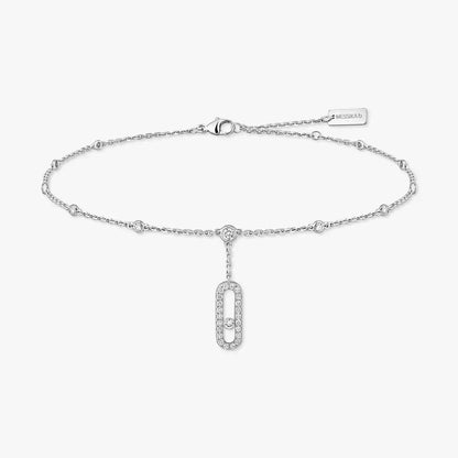 [Shinejoy] Move Uno pavé ankle bracelet