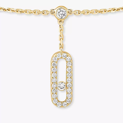 [Shinejoy] Move Uno pavé ankle bracelet