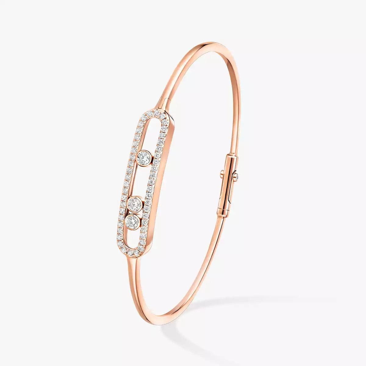 [Shinejoy]Move Pavé Diamond Bangle Bracelet M