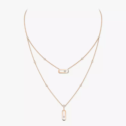 [Shinejoy] Move Uno Diamond Necklace