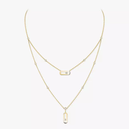 [Shinejoy] Move Uno Diamond Necklace