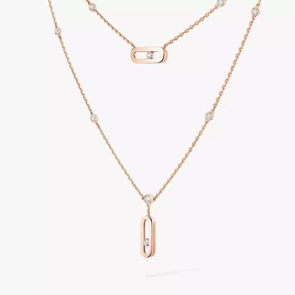 [Shinejoy] Move Uno Diamond Necklace