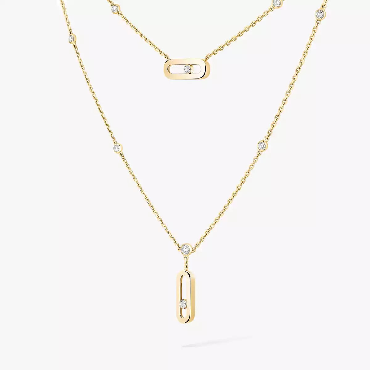 [Shinejoy] Move Uno Diamond Necklace