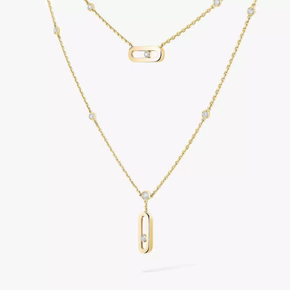 [Shinejoy] Move Uno Diamond Necklace