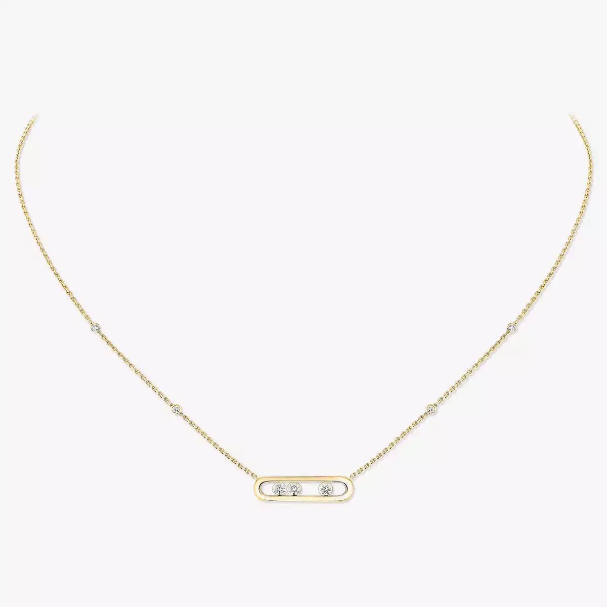[Shinejoy] Baby Move Gold Diamond Necklace