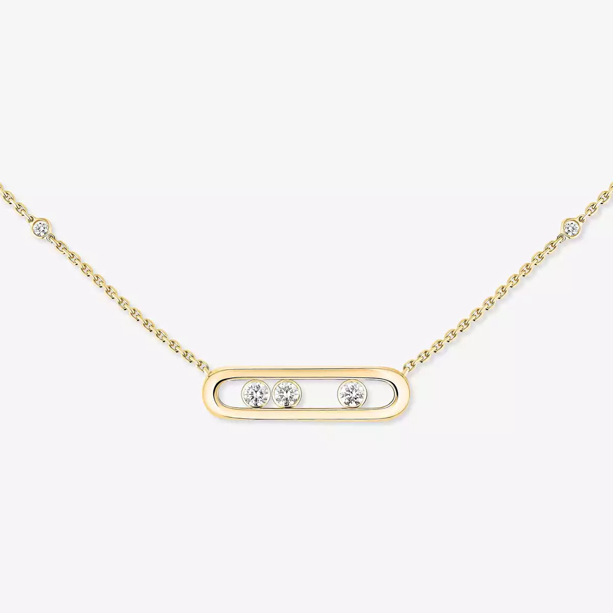 [Shinejoy] Baby Move Gold Diamond Necklace