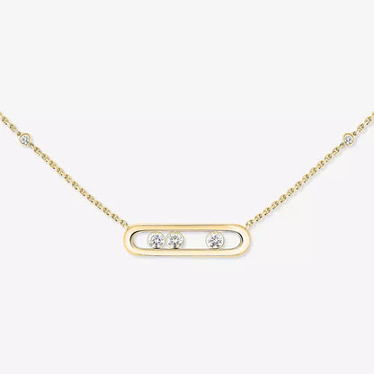 [Shinejoy] Baby Move Gold Diamond Necklace
