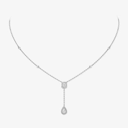 [Shinejoy]Gold Diamond Tie Necklace