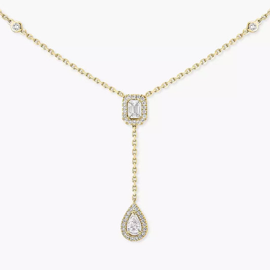 [Shinejoy]Collier cravate diamant or