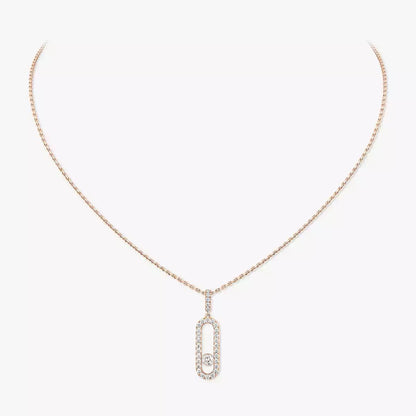 [Shinejoy]Move Uno Diamond Necklace in Rose Gold