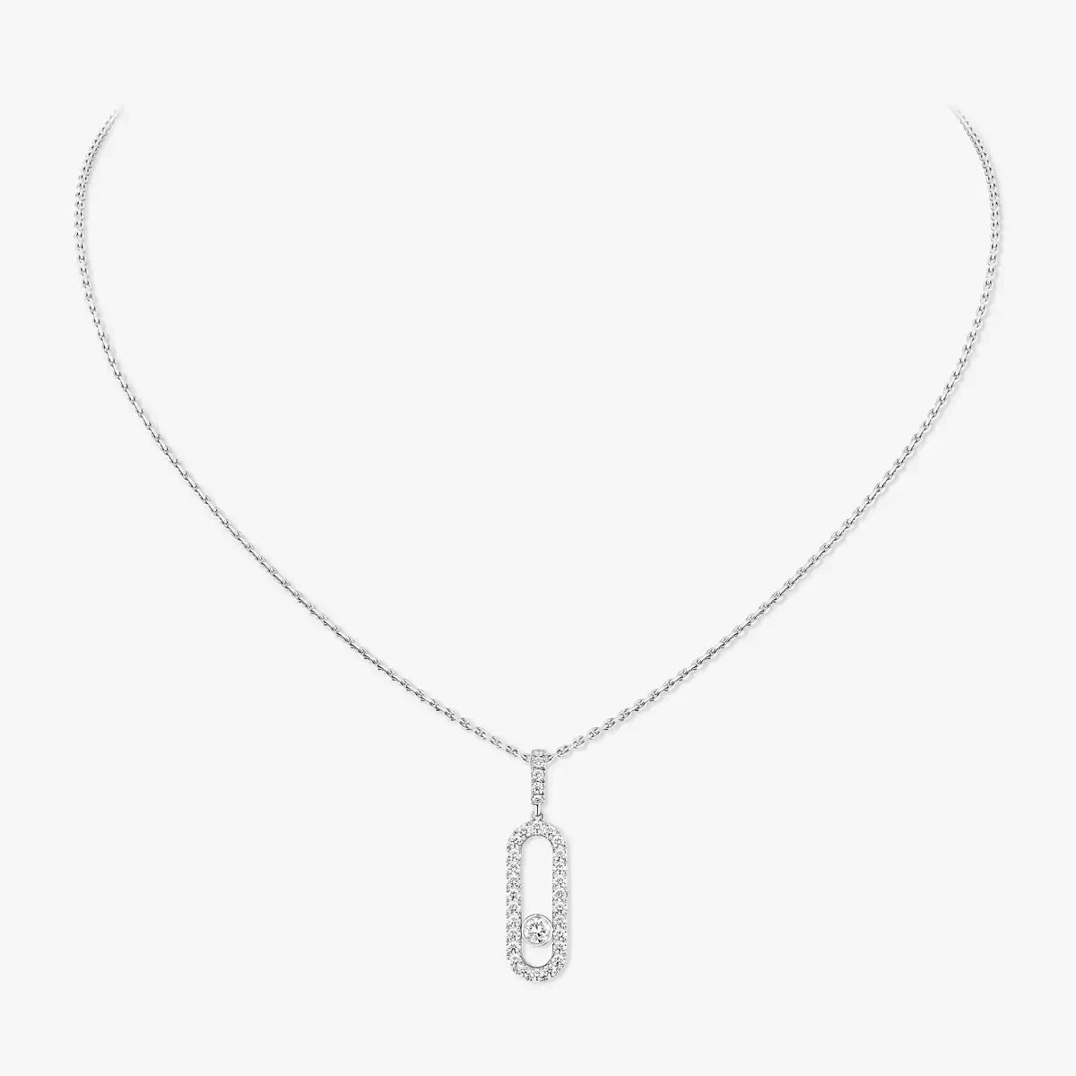 [Shinejoy]Move Uno Diamond Necklace in Rose Gold