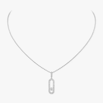 [Shinejoy]Move Uno Diamond Necklace in Rose Gold