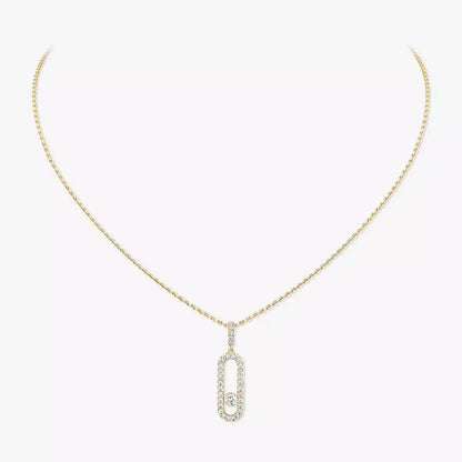 [Shinejoy]Move Uno Diamond Necklace in Rose Gold