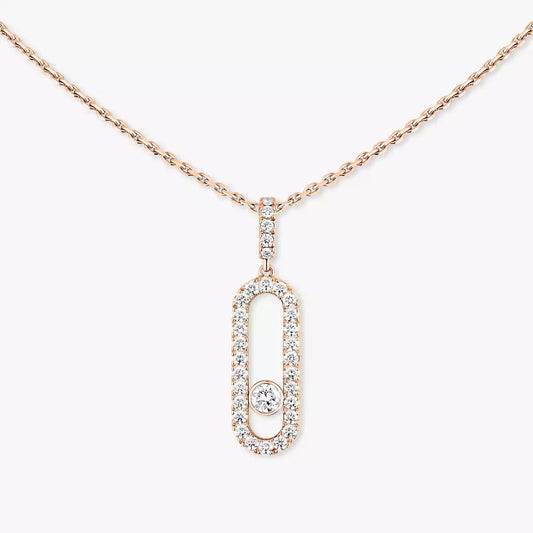 [Shinejoy]Collier Move Uno Diamant en Or Rose