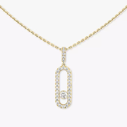 [Shinejoy]Move Uno Diamond Necklace in Rose Gold