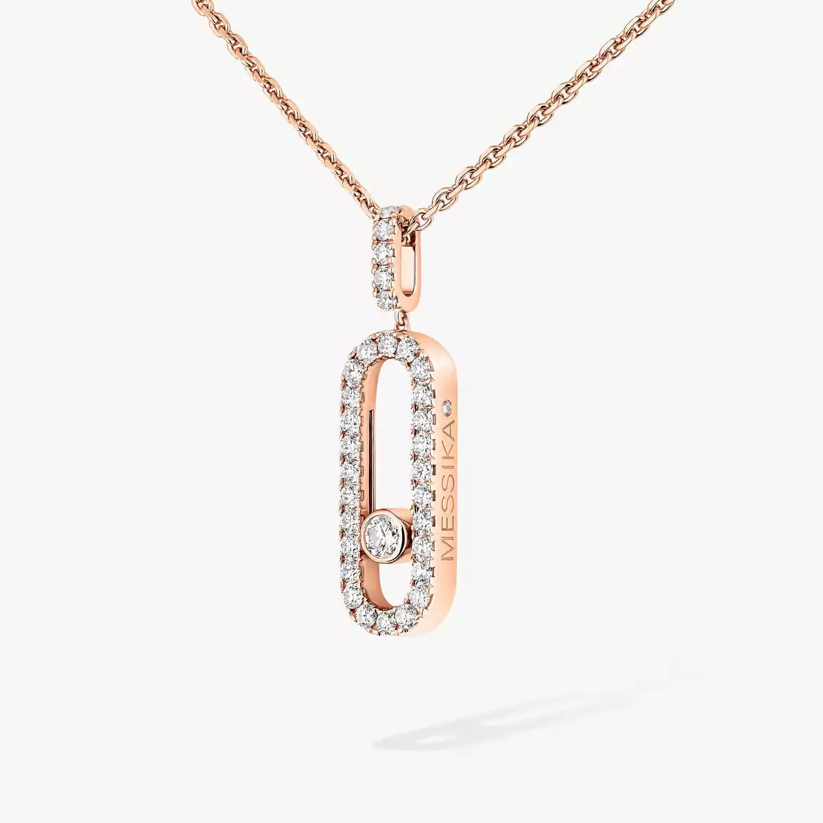 [Shinejoy]Move Uno Diamond Necklace in Rose Gold