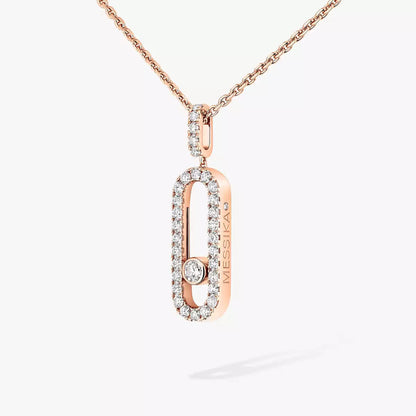 [Shinejoy]Move Uno Diamond Necklace in Rose Gold