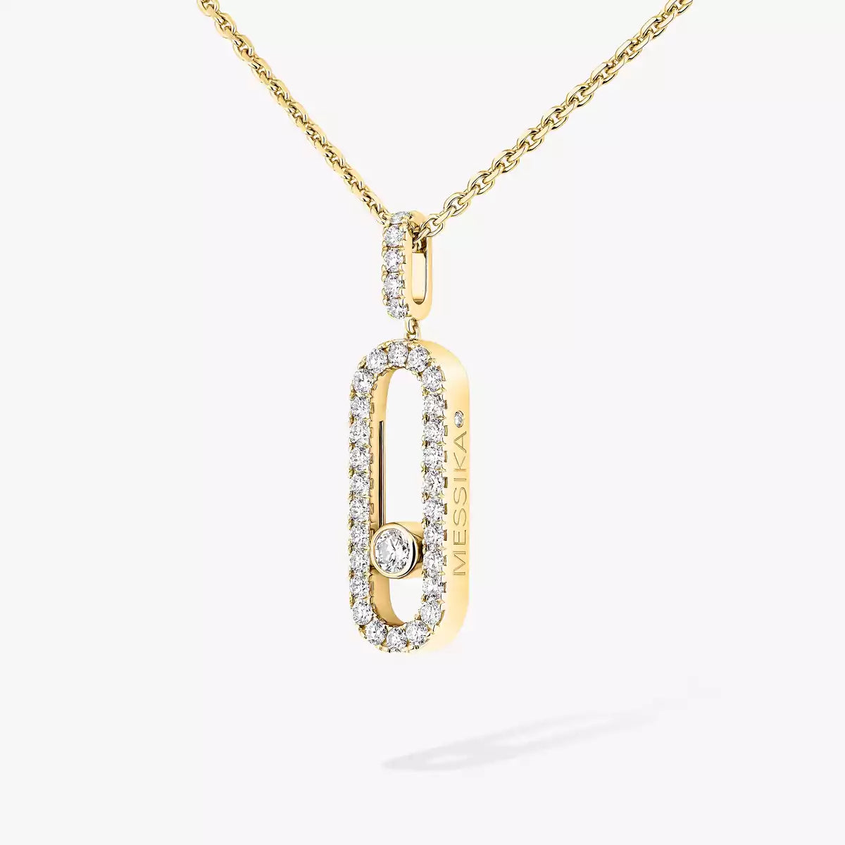[Shinejoy]Move Uno Diamond Necklace in Rose Gold