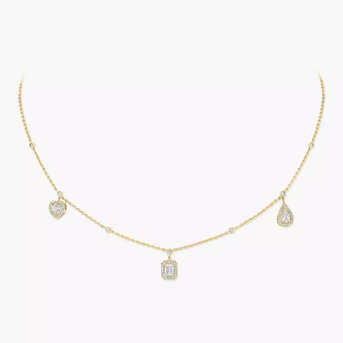 [Shinejoy]My Twin Diamond Necklace in Silver