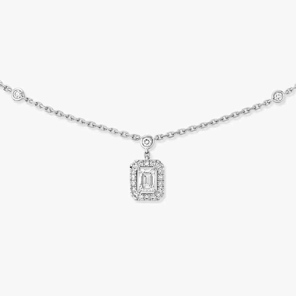 [Shinejoy]My Twin Diamond Necklace in Silver