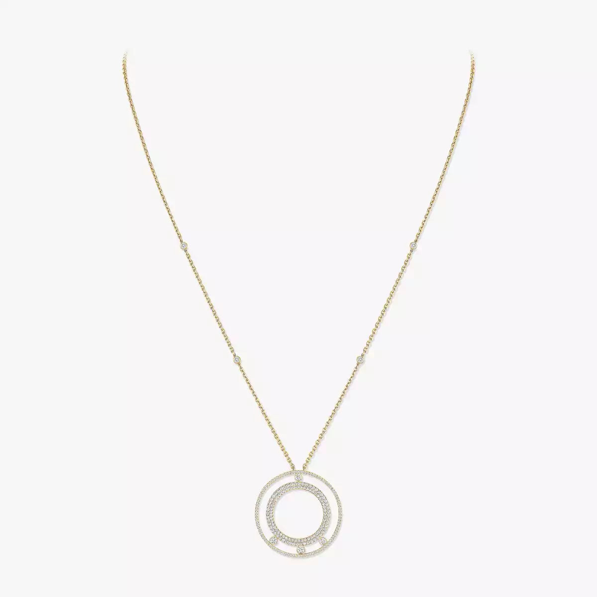 [Shinejoy]Move Romane Long Pave_-Set Diamond Necklace