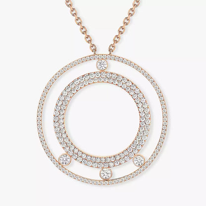 [Shinejoy]Move Romane Long Pave_-Set Diamond Necklace