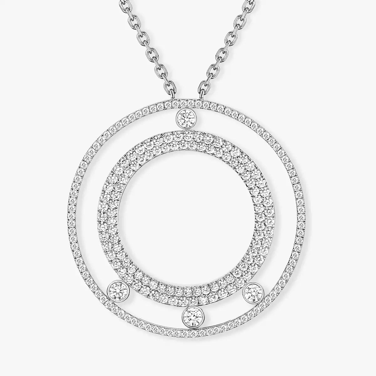 [Shinejoy]Move Romane Long Pave_-Set Diamond Necklace
