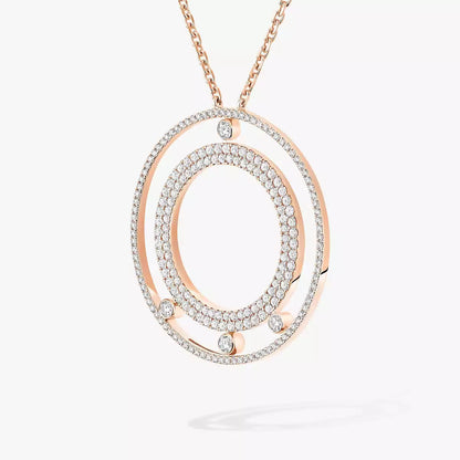 [Shinejoy]Move Romane Long Pave_-Set Diamond Necklace