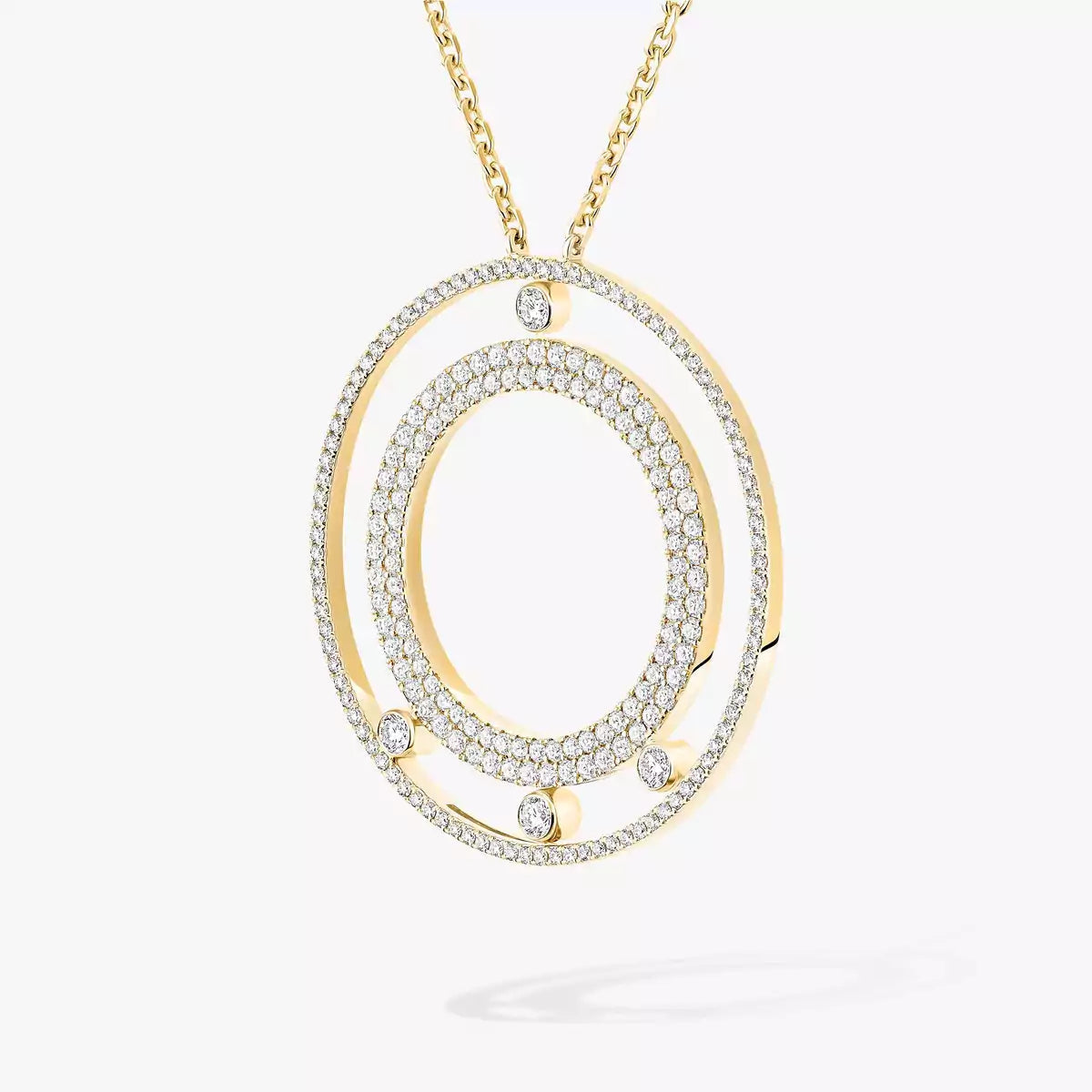 [Shinejoy]Move Romane Long Pave_-Set Diamond Necklace