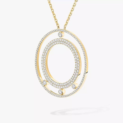 [Shinejoy]Move Romane Long Pave_-Set Diamond Necklace