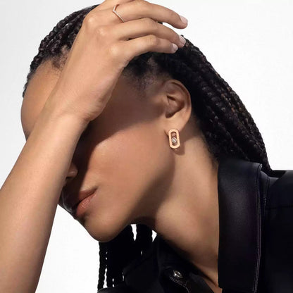 [Shinejoy]So Move Diamond Earrings in Yellow Gold