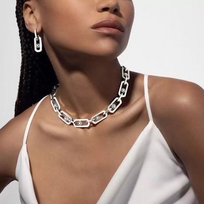 [Shinejoy] So Move XL Diamond Hoop Earring