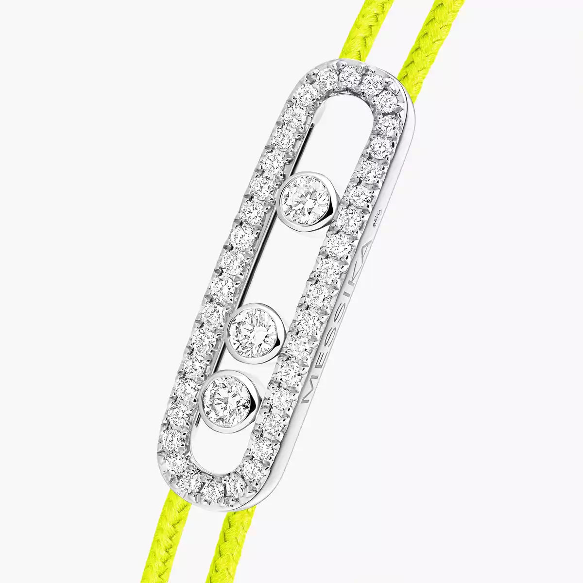 [Shinejoy]Messika Care(s) pink cord pavé bracelet
