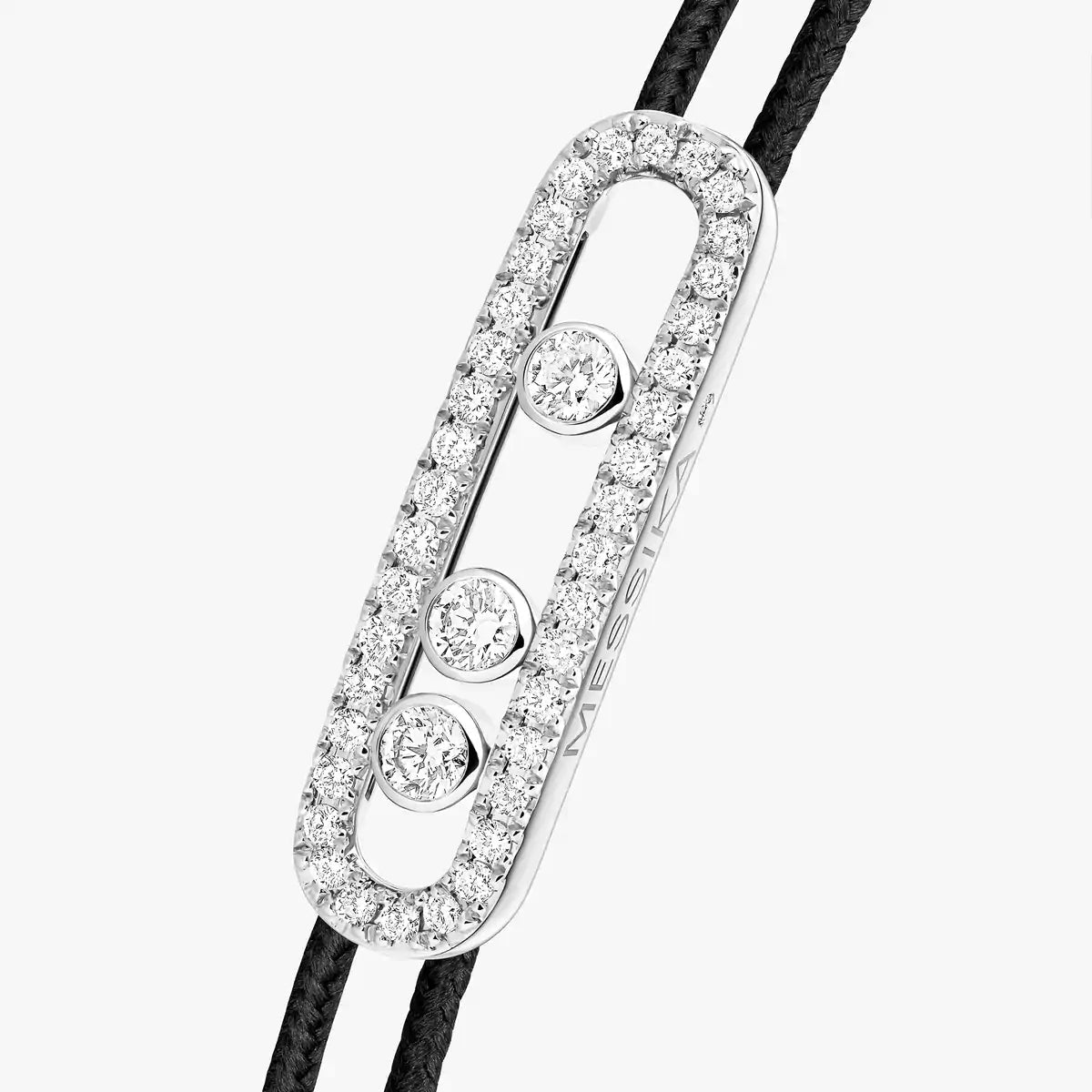 [Shinejoy]Messika Care(s) pink cord pavé bracelet