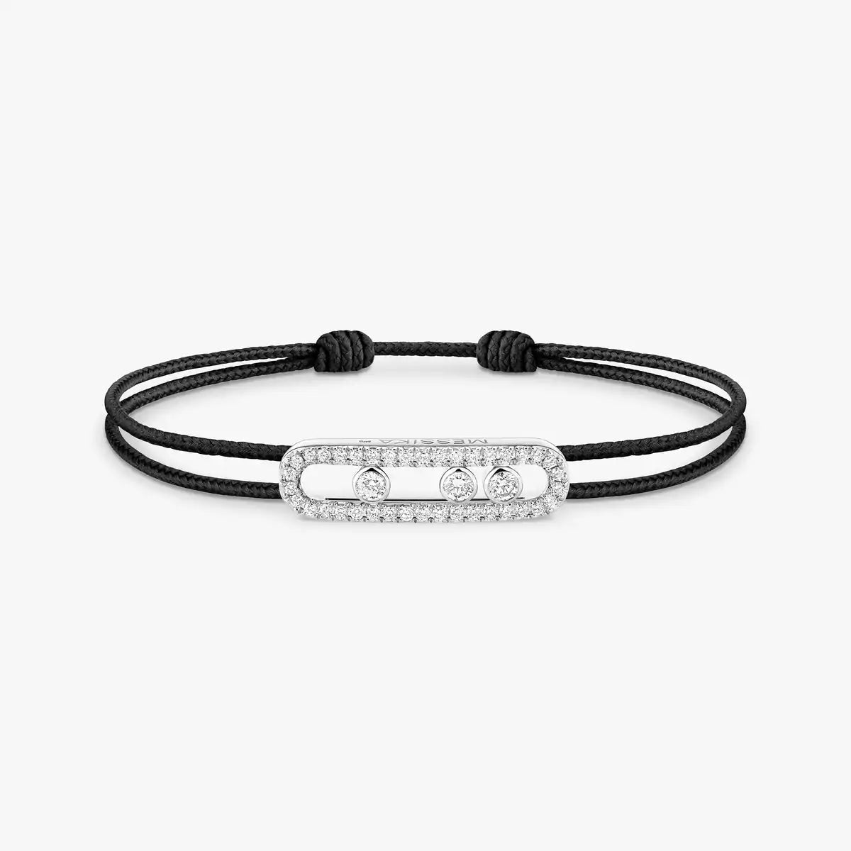 [Shinejoy]Messika Care(s) pink cord pavé bracelet